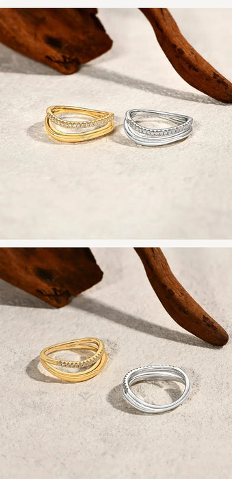 S925 Moissanite Ring – D-Color VVS1 Stone in 18K Gold Plating SF