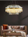 Modern Luxury LED Crystal Chandelier – Dimmable Remote-Controlled Ceiling Light - Samanta Factory