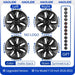 HL 19 Inch Hub Cap for Tesla Model Y 2020-2023 Wheel Hubcap Performance Replacement Wheel Cap Full Rim Cover Accessories - Samanta Factory