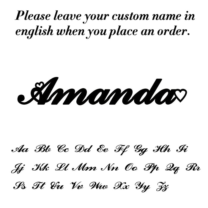 Custom Name Bracelet – Elegant Letter Charm Bracelet SF