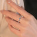 Moissanite Bridal Ring Set – D Color VVS1 Diamond-Tested Shine SF