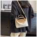 Compact Unisex Barrel-Shaped Crossbody Bag with Modern Flap Design - Samanta Factory