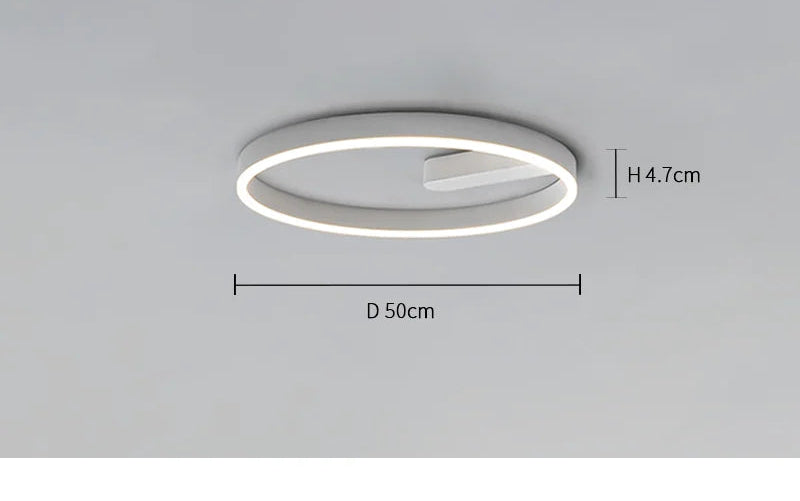 LED Ceiling Light – Modern Surface-Mounted Design with Dimmable Remote Control - Samanta Factory