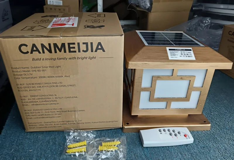 Solar LED Wall Light – Waterproof 4-Color Emergency Outdoor Lamp - Samanta Factory