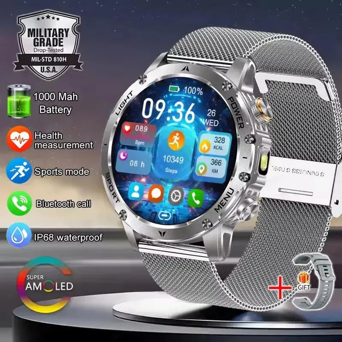 Smart Watch – AMOLED Display with AI Health Tracking SF