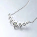 Moissanite Pendant Necklace – 7-Stone 925 Sterling Silver D-Color VVS1 SF