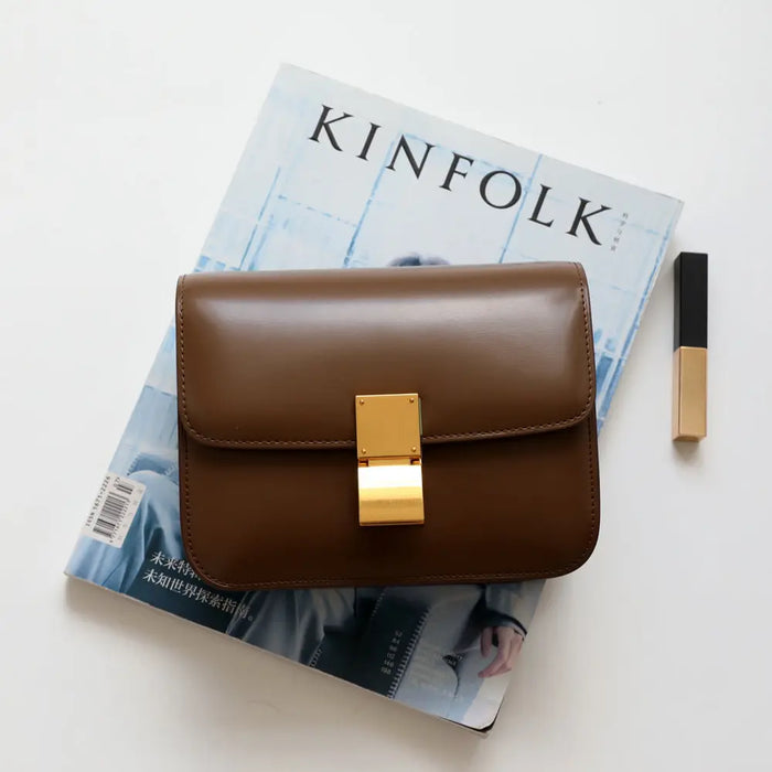 Cow Leather Flap Bag – Soft Shoulder for Women SF