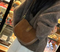 Cow Leather Shoulder Bag – Soft Half Moon Shape SF