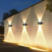 IP65 waterproof solar wall light for UK garden and outdoor lighting