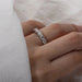 Moissanite Wedding Band Ring – 1.5CT D-Color VVS1 4mm Eternity Band in 925 Silver SF