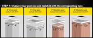 Solar Post Light – Bright LED Garden & Fence Lamp - Samanta Factory