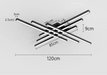 LED Ceiling Light – Modern 4-Bulb Fixture for Bedroom & Foyer - Samanta Factory