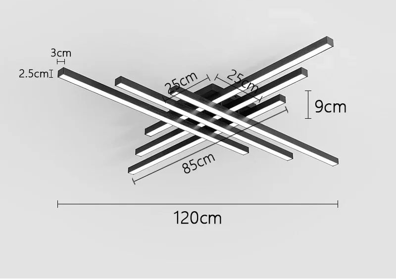 LED Ceiling Light – Modern 4-Bulb Fixture for Bedroom & Foyer - Samanta Factory