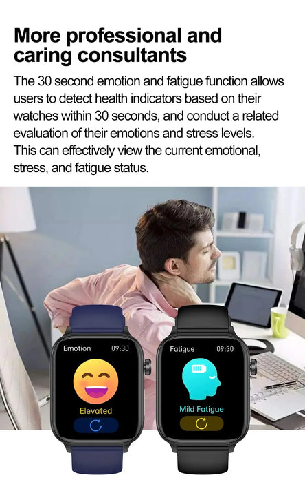 ECG Health Smartwatch – AMOLED Display & AI Voice Calling SF