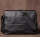 Vintage Leather Satchel Bag – Soft Men’s Crossbody Shoulder Bag SF