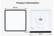 MARPOU Tuya Smart LED Ceiling Lamp Wood Grain App Voice Control Alexa/Google Remote Control Square Ceiling Lights Living Room - Samanta Factory