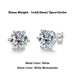 Moissanite Stud Earrings – 2ct Round Brilliant 925 Sterling Silver SF