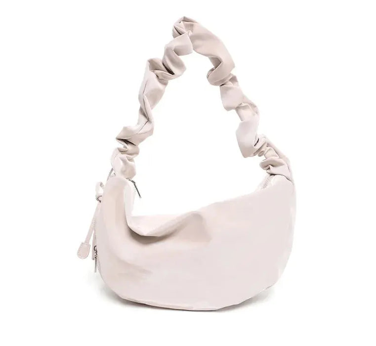 PU Leather Shoulder Bag – Versatile Solid-Color Satchel SF