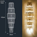 Crystal Wall Lamp – Modern Gold LED Lighting for Dining & Bedroom - Samanta Factory