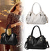 Ladies Faux Leather Hobo Handbag – Soft Slouchy Designer Tote Shoulder Bag SF