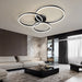 Modern LED Chandelier – Dimmable Semi-Flush Mount with Remote Control - Samanta Factory