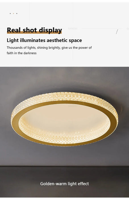 Luxury LED Ceiling Light – Modern Surface-Mounted Fixture for Living Spaces - Samanta Factory