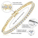 Moissanite Tennis Bracelet – 925 Sterling Silver with Certificate - Samanta Factory