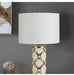 Nordic Ceramic Table Lamp – Elegant Fabric Shade Light for Bedroom & Living Room - Samanta Factory