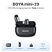 BOYA Mini Wireless Microphone – 2.4GHz Lavalier Mic with Charging Case for iPhone & Android - Samanta Factory