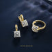 Square CZ Jewelry Set – 14K Gold Plated Copper SF