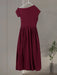 Maxi Dress – Pleated Patchwork Elegance - Samanta Factory