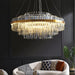 Modern Luxury LED Crystal Chandelier – Dimmable Remote-Controlled Ceiling Light - Samanta Factory