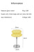 Modern Stained Glass Table Lamp – Touch Control LED Bedside Lighting - Samanta Factory