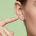 Moissanite Drop Earrings – D-Color Round Cut 925 Sterling Silver SF