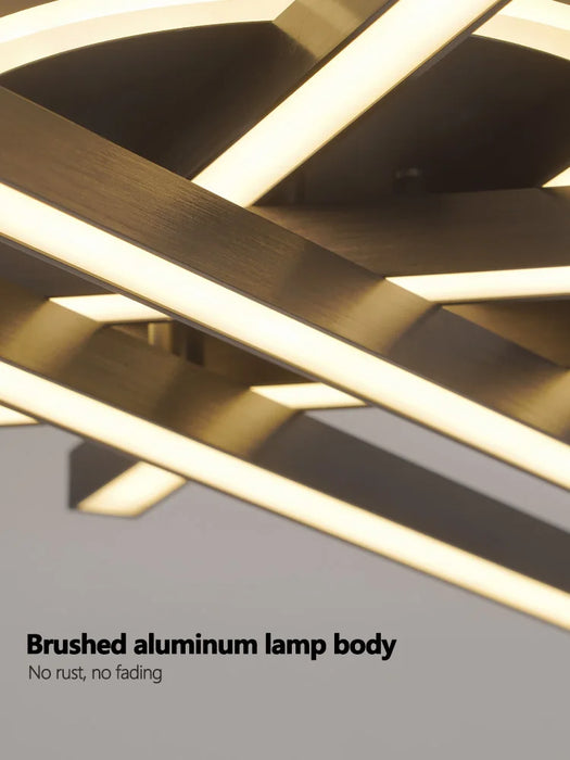 LED Ceiling Light – Modern 4-Bulb Aluminum Fixture for Living Spaces - Samanta Factory