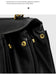 Microfiber Leather Shoulder Bag – Large Square with Lock SF