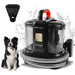 Handheld carpet spot cleaner with dual water tank, two brush heads, and 13kPa suction for removing pet stains and spills from carpets and upholstery