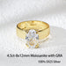 Moissanite Wedding Band Ring – 4.5CT D-Color 925 Sterling Silver SF