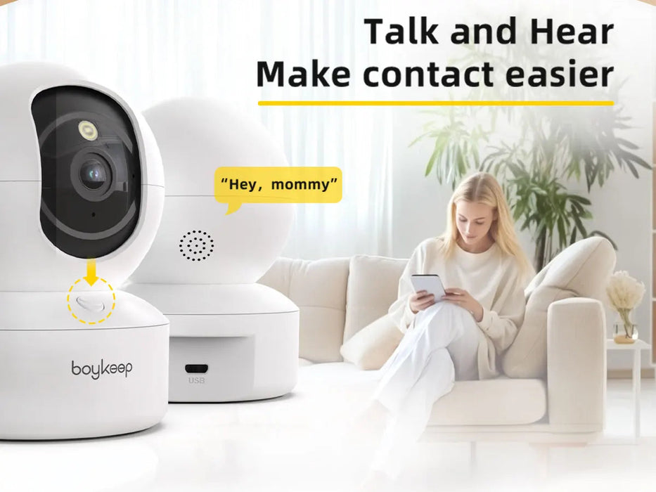 Indoor Dome Security Camera – 360° View & 3MP Color Night Vision SF