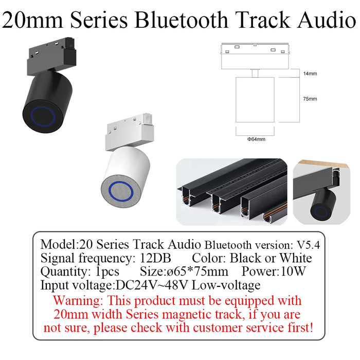 Magnetic LED Track Spotlight – 48V Linear Ceiling Light - Samanta Factory