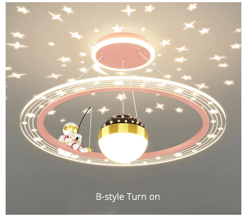 Modern Flush Mount LED Chandelier – Remote-Control Dimmable Ceiling Light - Samanta Factory