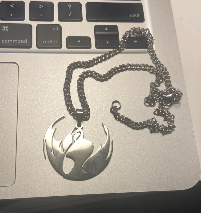 Custom Logo Necklace – Personalized  Engraved Pendant Chain SF