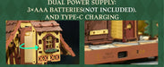 Wooden Cuckoo Clock 3D Puzzle – Light-Up Fairy Treehouse with Moving Bird & LED Lights - Samanta Factory