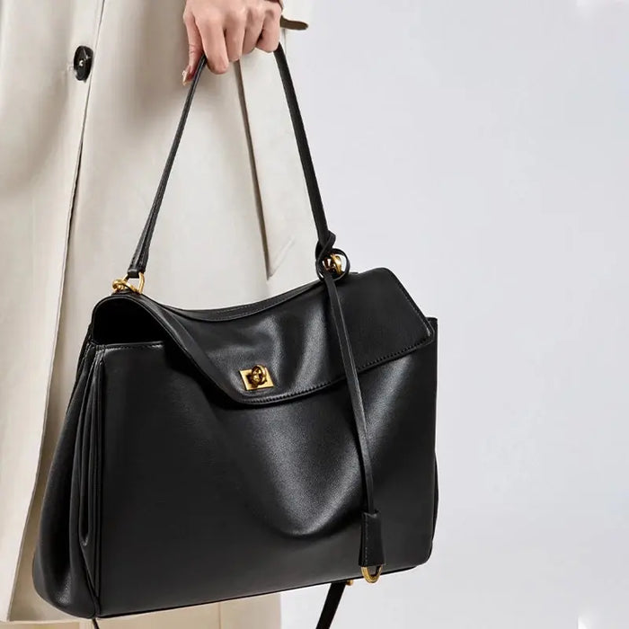Leather Satchel Bag - Soft Casual Carry SF