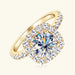 Brilliant GRA-Certified Moissanite Ring for Women with Hypoallergenic 925 Silver SF
