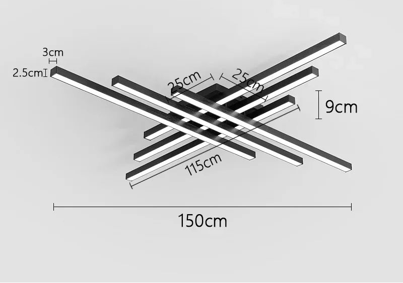 LED Ceiling Light – Modern 4-Bulb Fixture for Bedroom & Foyer - Samanta Factory