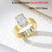 Moissanite Wedding Band Ring – 4.5CT D-Color 925 Sterling Silver SF