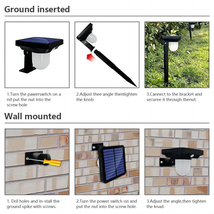 Solar Garden Light – Motion Sensor LED with Triple Modes and IP65 Weatherproof Design - Samanta Factory