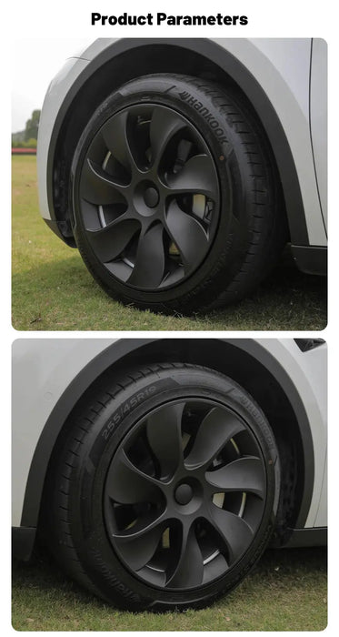 4PCS 19 Inch Cyclone Style Wheel Covers for Tesla Model Y (2020-2024) Right & Left Automobile Accessories Hubcaps Replacement - Samanta Factory