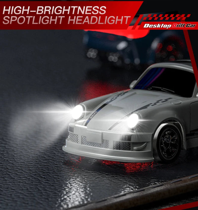 1/64 Mini RC Car – 2.4G 4WD High Speed Drift Remote Control GTR Racing Model SF
